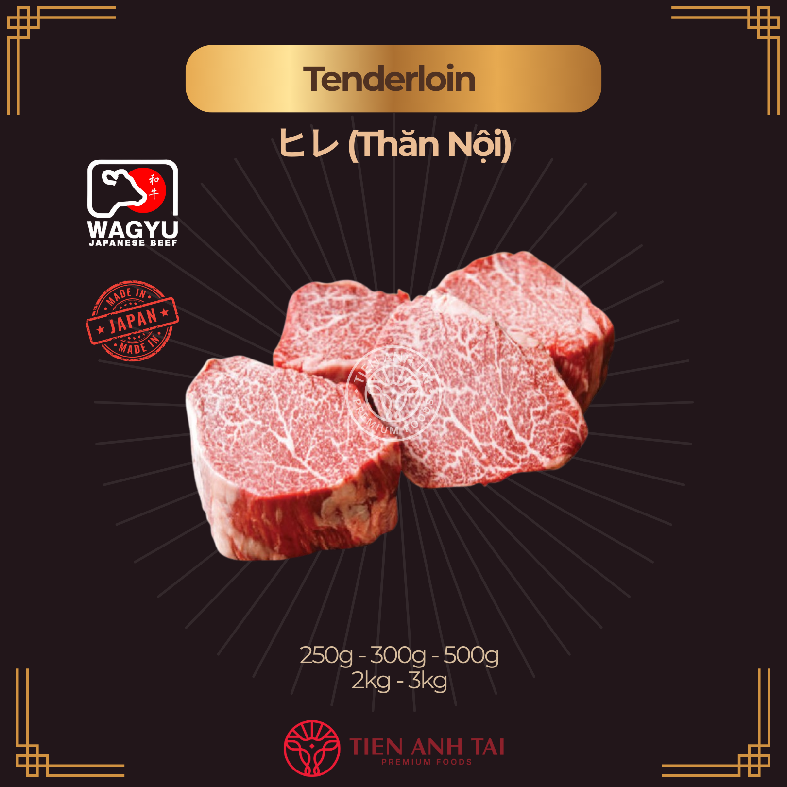 Thăn nội / Phi lê – Tenderloin / Filetヒレ (Hire)